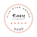 Easy Weddings 5 Star Award 2020